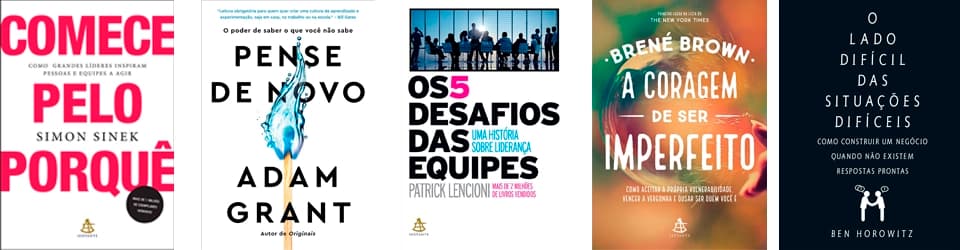 5 livros que todo líder acima da média precisa ler